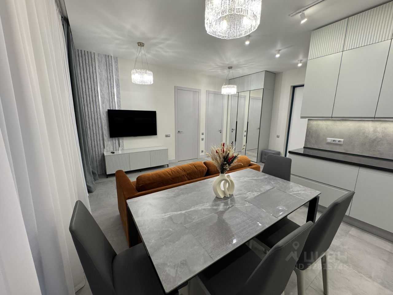 2-комнатная квартира, 55 м²