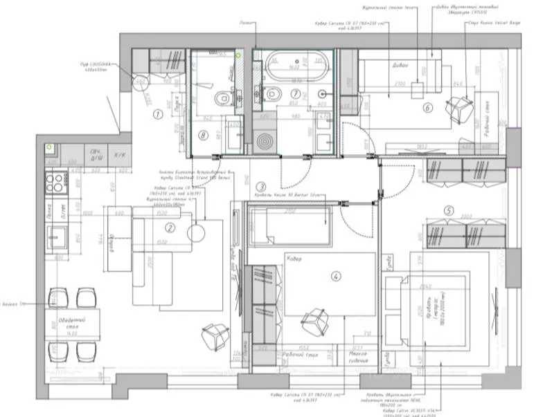 4-комнатная квартира, 90 м²