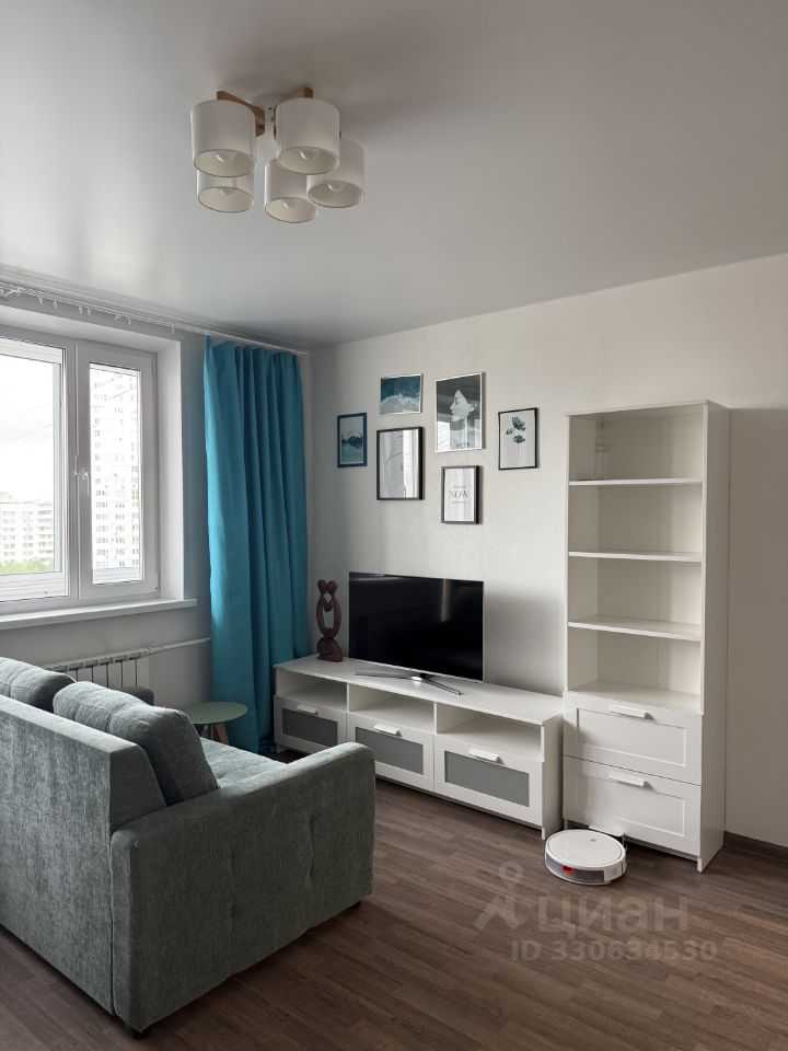 1-комнатная квартира, 40,9 м²