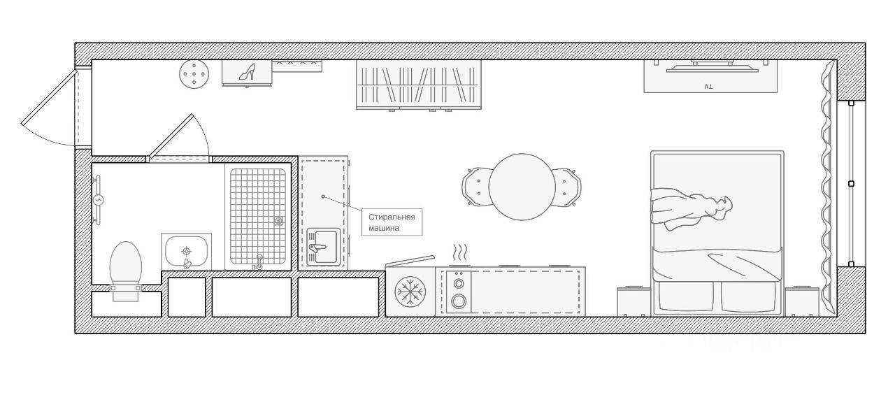 1-комнатная квартира, 25 м² — фотография 2