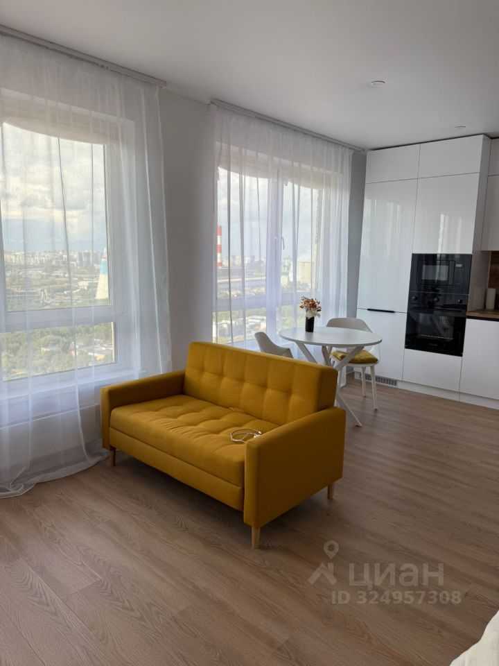 1-комнатная квартира, 33,5 м²