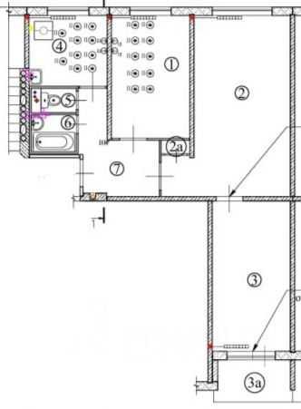 3-комнатная квартира, 60 м²