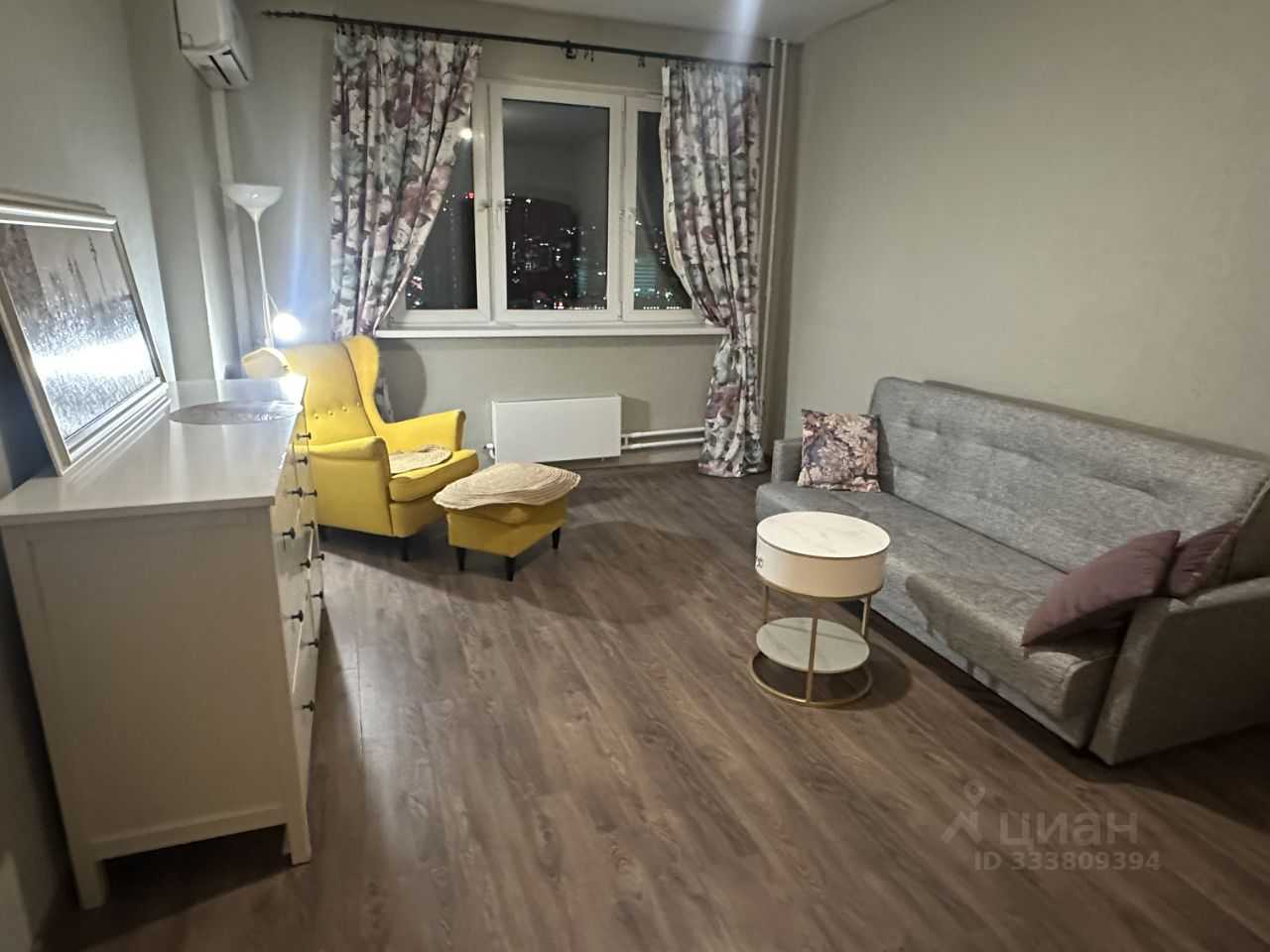 1-комнатная квартира, 39 м²