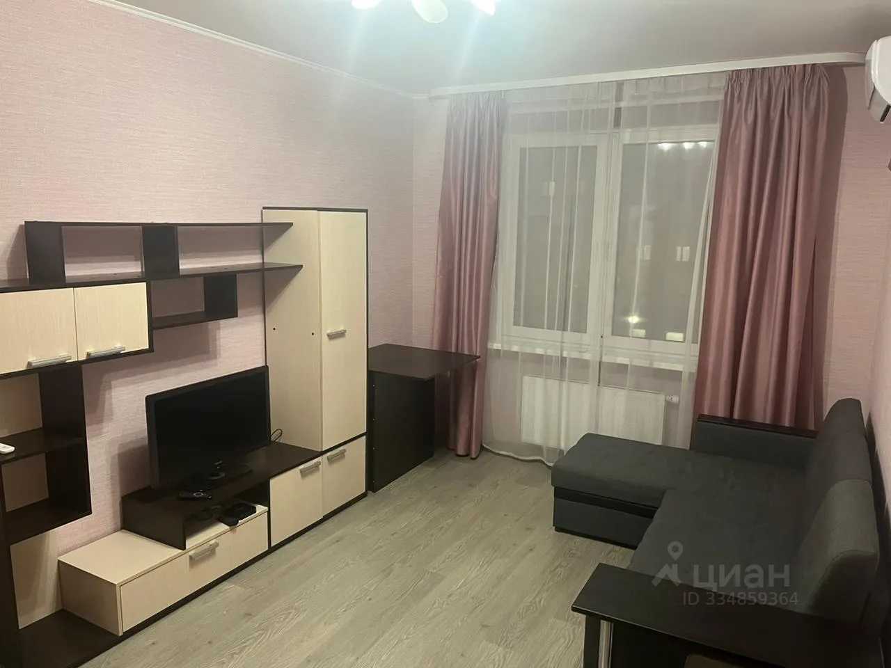 1-комнатная квартира, 39,2 м²