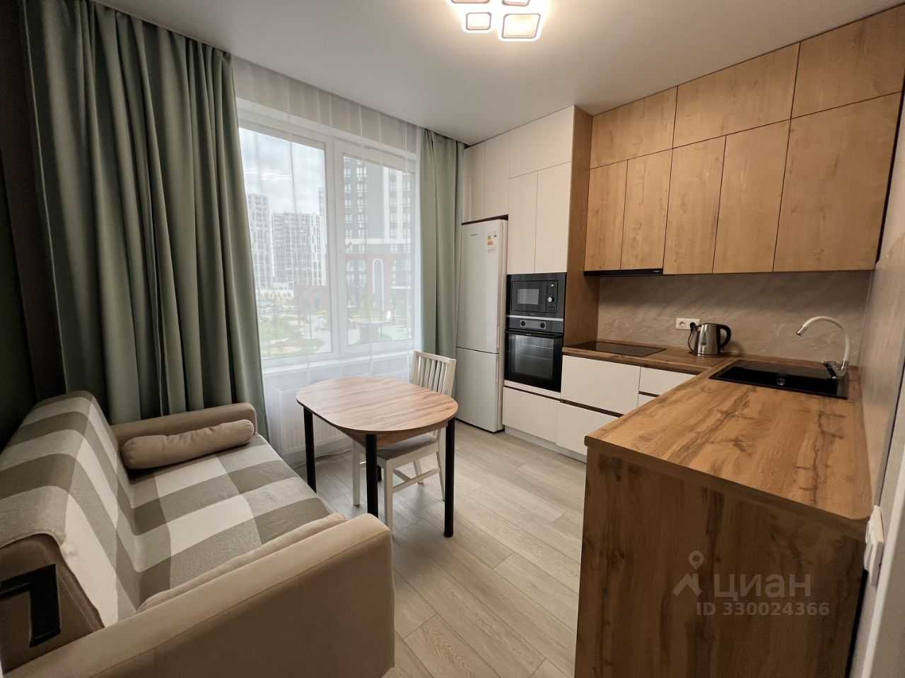 1-комнатная квартира, 34,6 м²