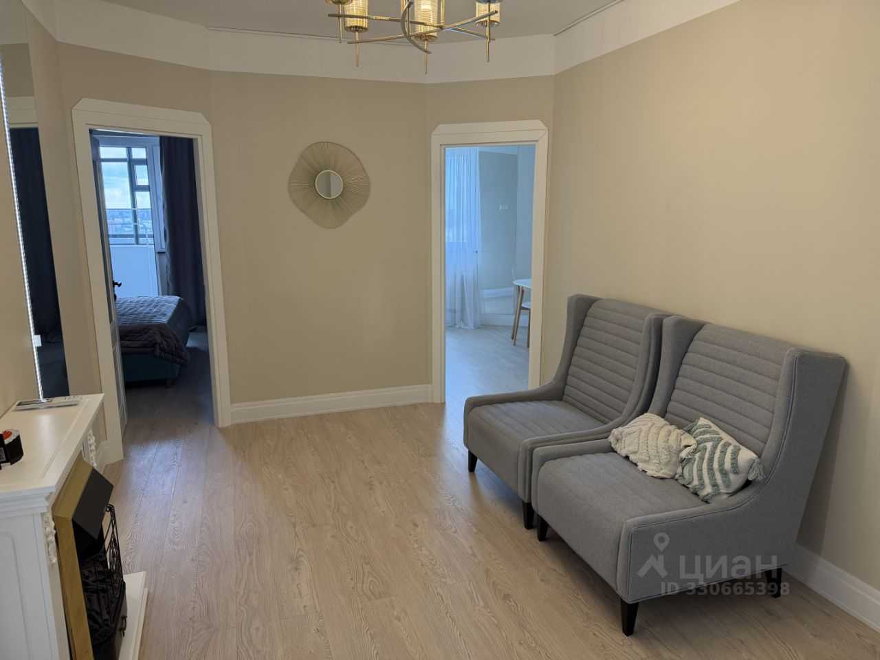 2-комнатная квартира, 58,4 м² — фотография 2