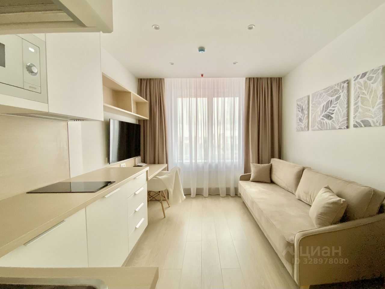 1-комнатная квартира, 19 м²