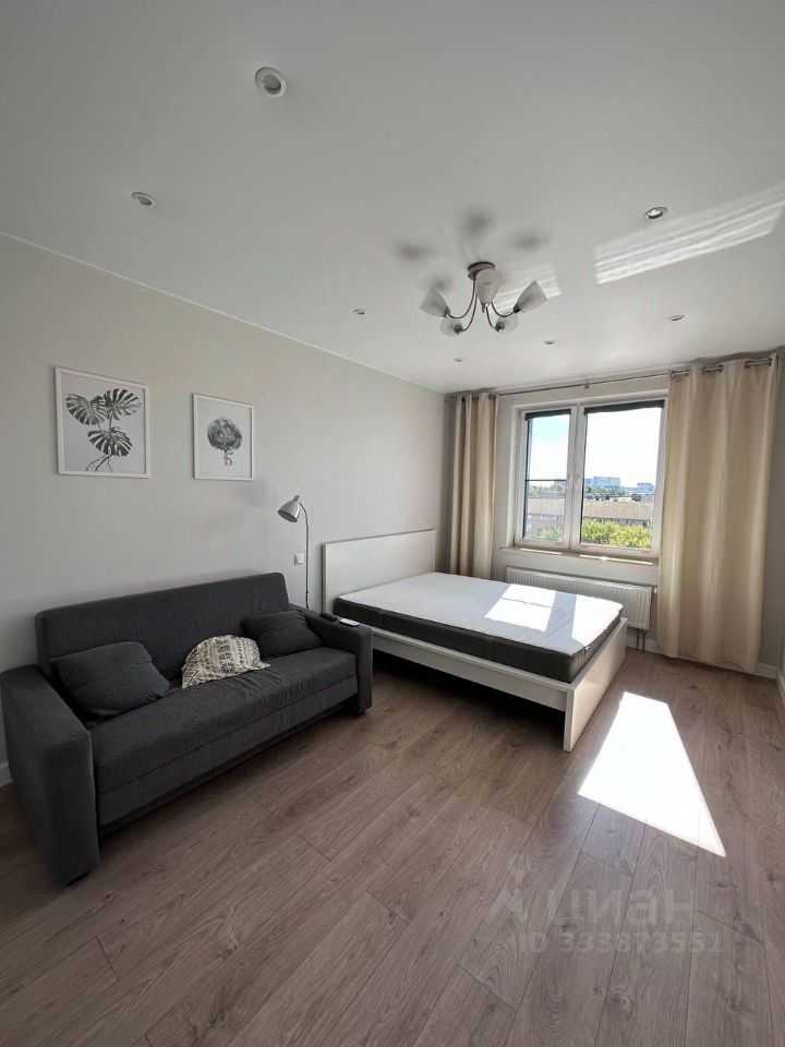 1-комнатная квартира, 37,4 м²