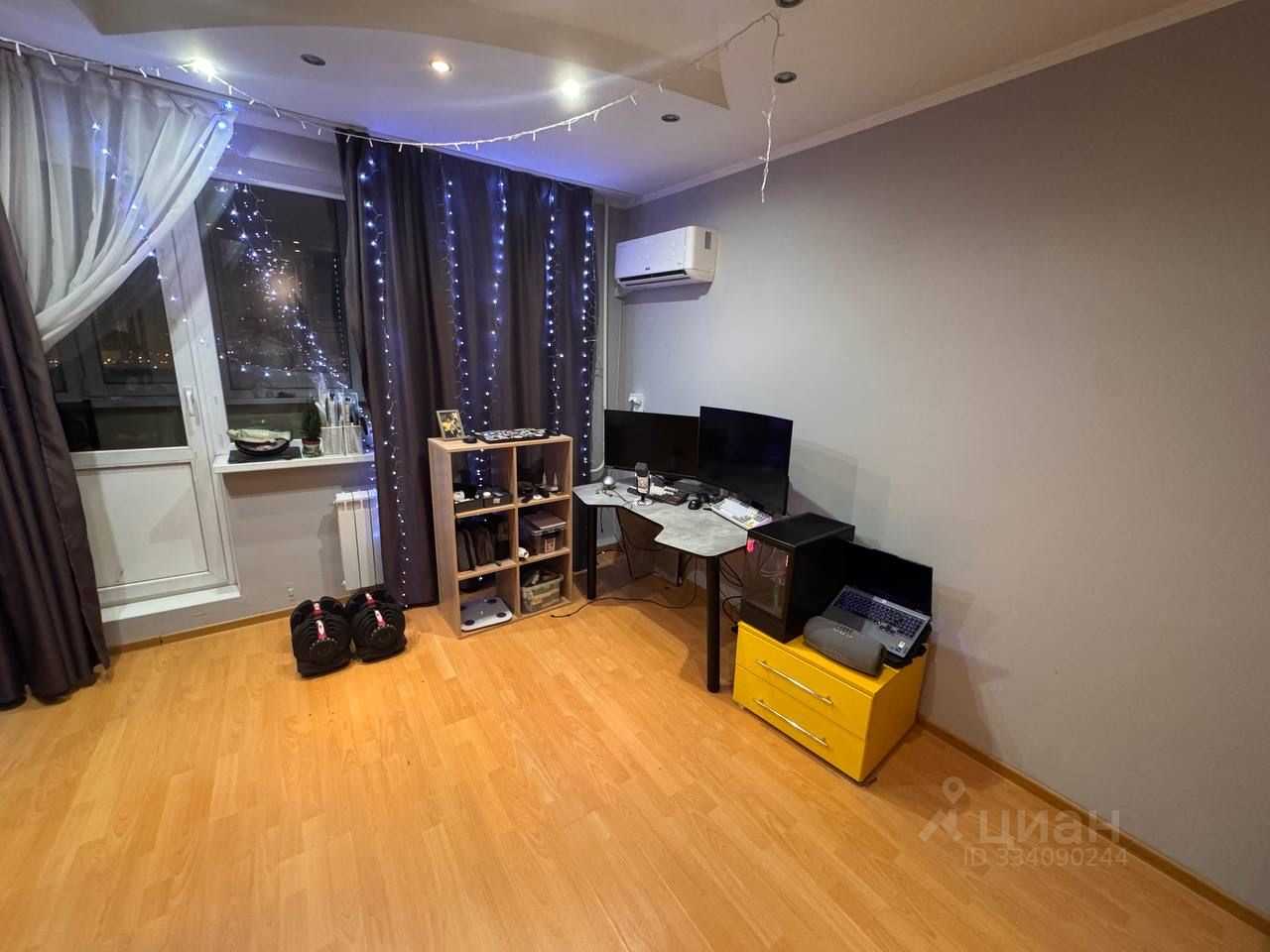 1-комнатная квартира, 39 м²