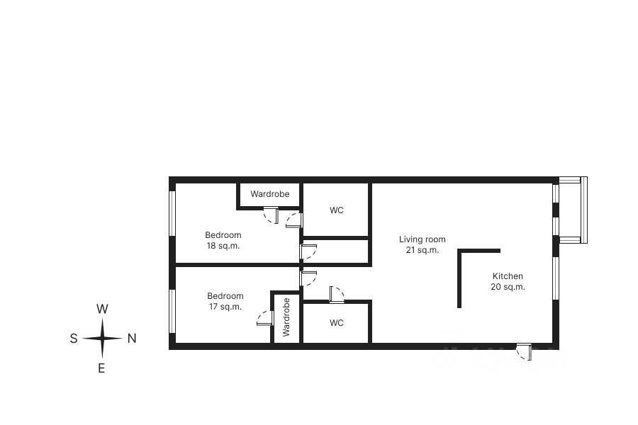 3-комнатная квартира, 116 м² — фотография 2