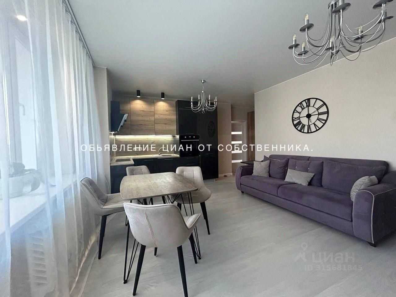 2-комнатная квартира, 55 м² — фотография 2
