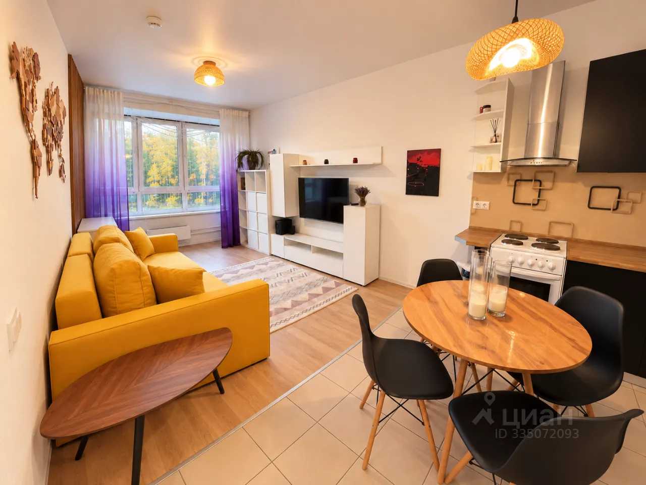 1-комнатная квартира, 43 м²