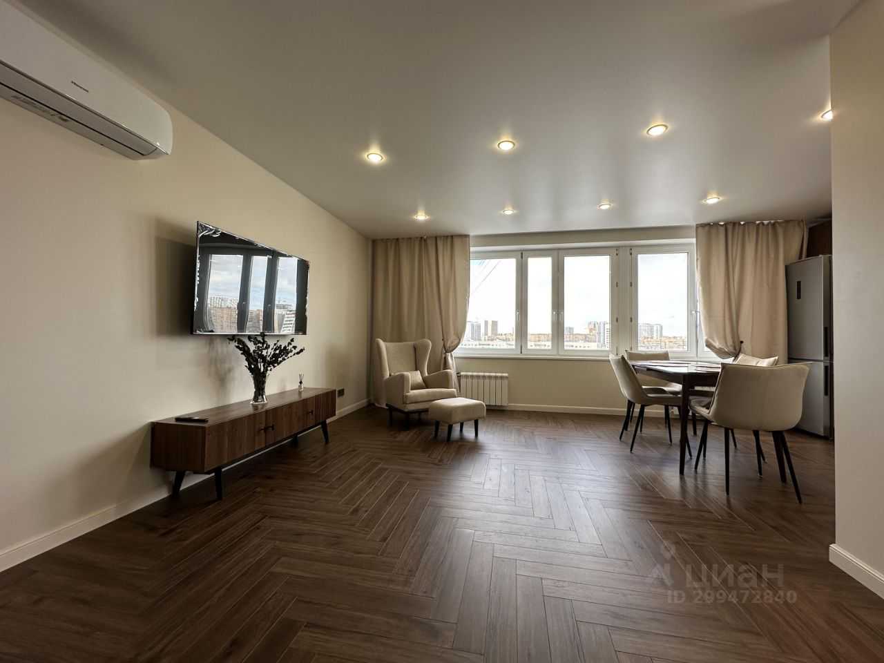 3-комнатная квартира, 69 м²