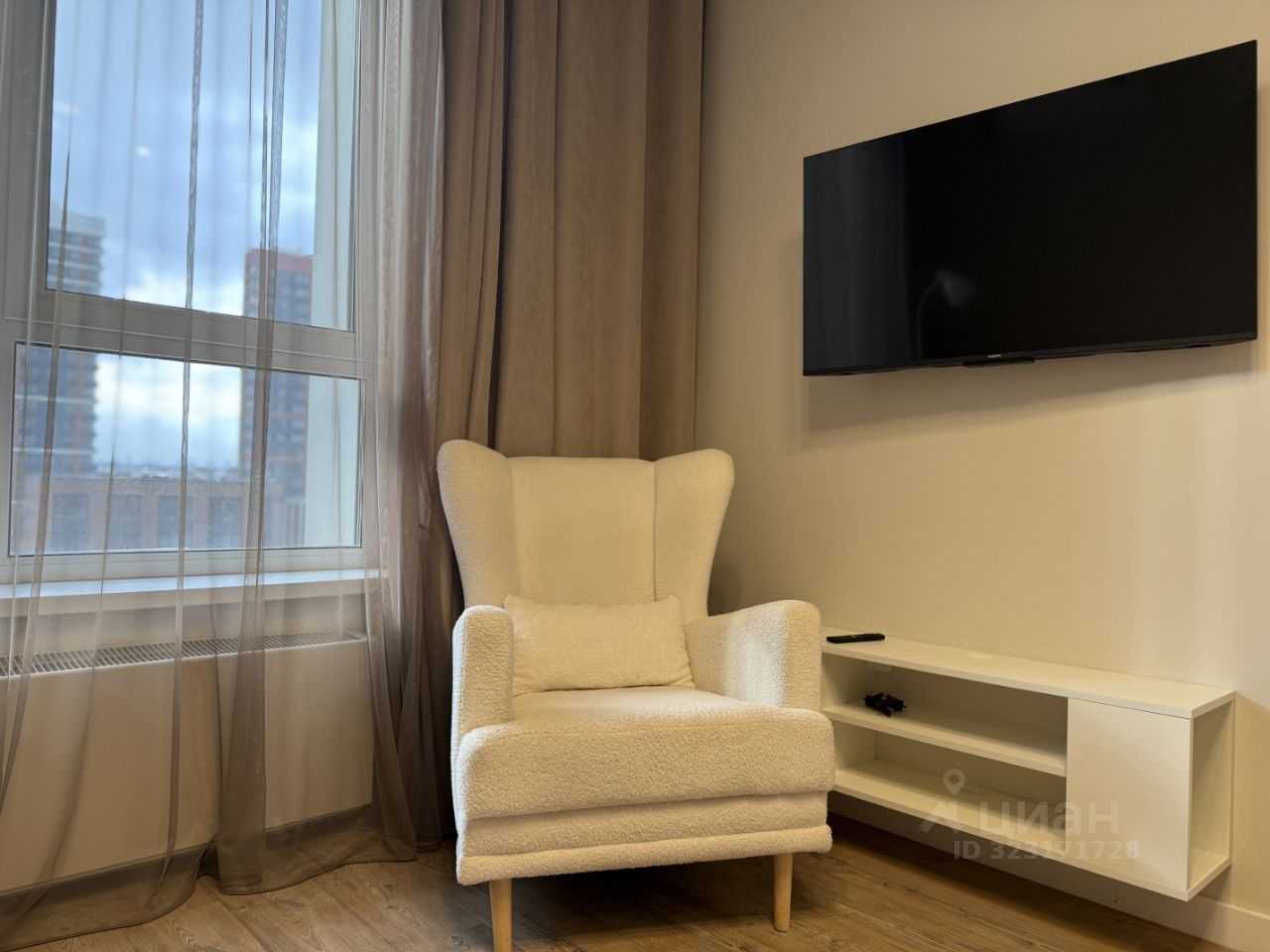 1-комнатная квартира, 38 м² — фотография 3