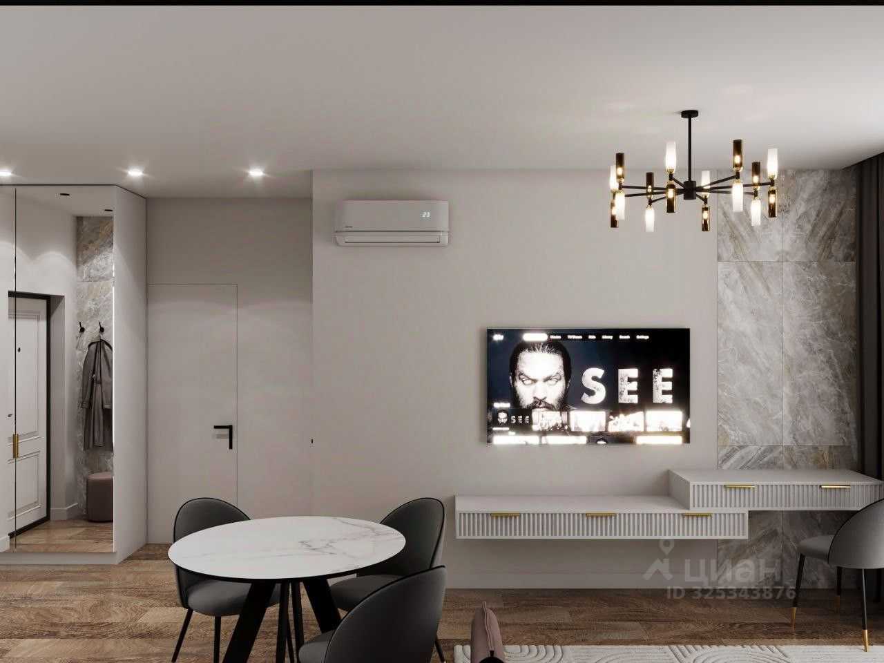 1-комнатная квартира, 45 м² — фотография 3