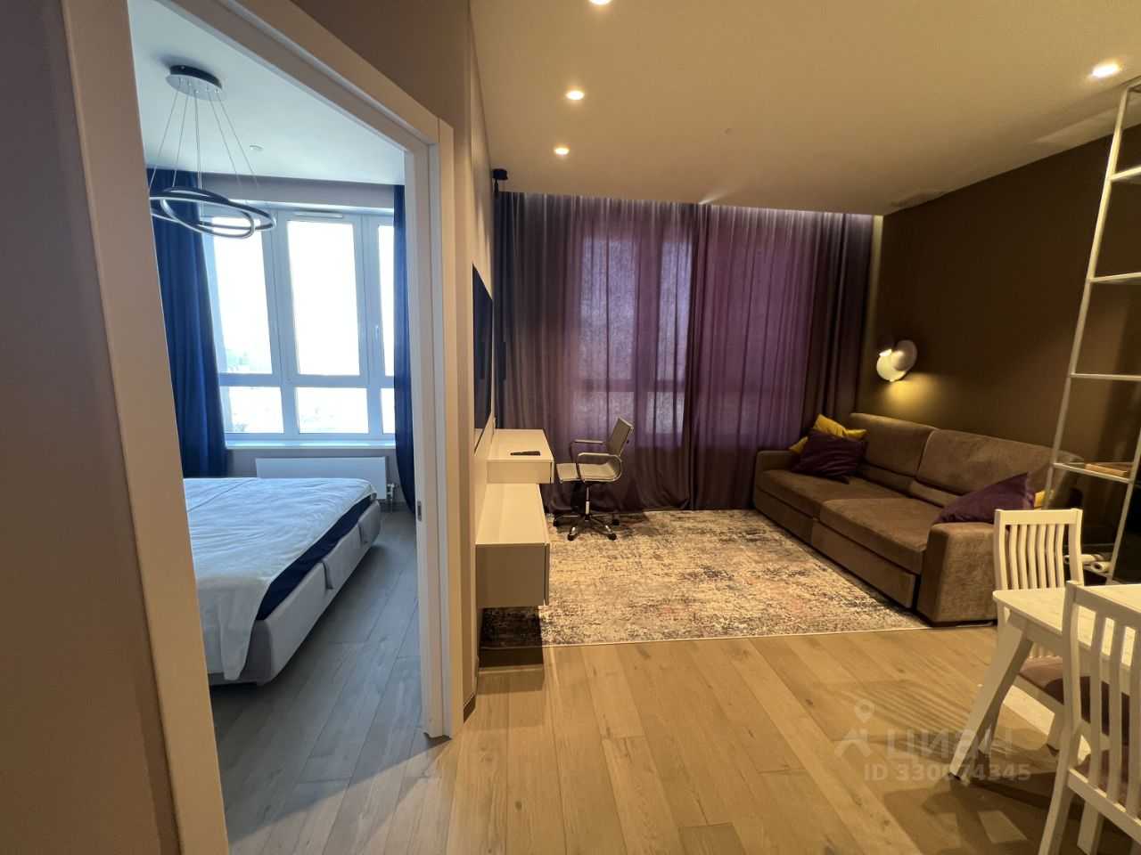 1-комнатная квартира, 45 м² — фотография 2