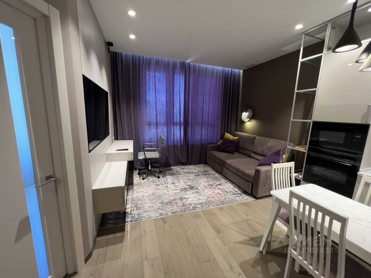 1-комнатная квартира, 45 м²