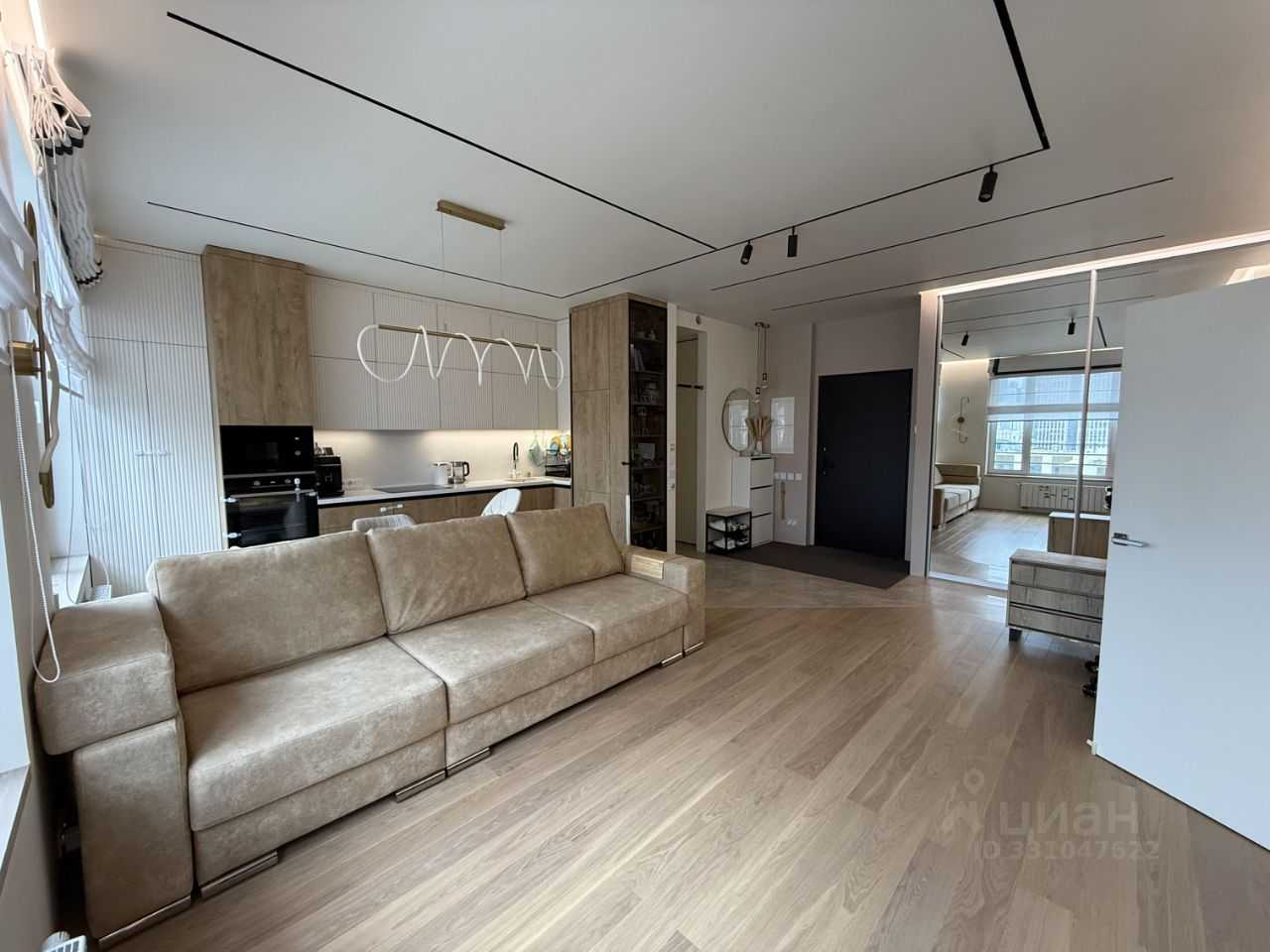 2-комнатная квартира, 57 м² — фотография 3