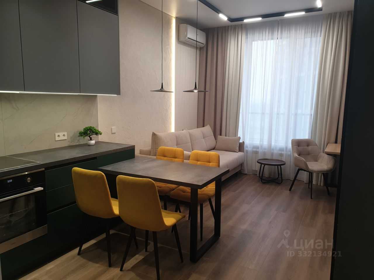 1-комнатная квартира, 43,2 м²