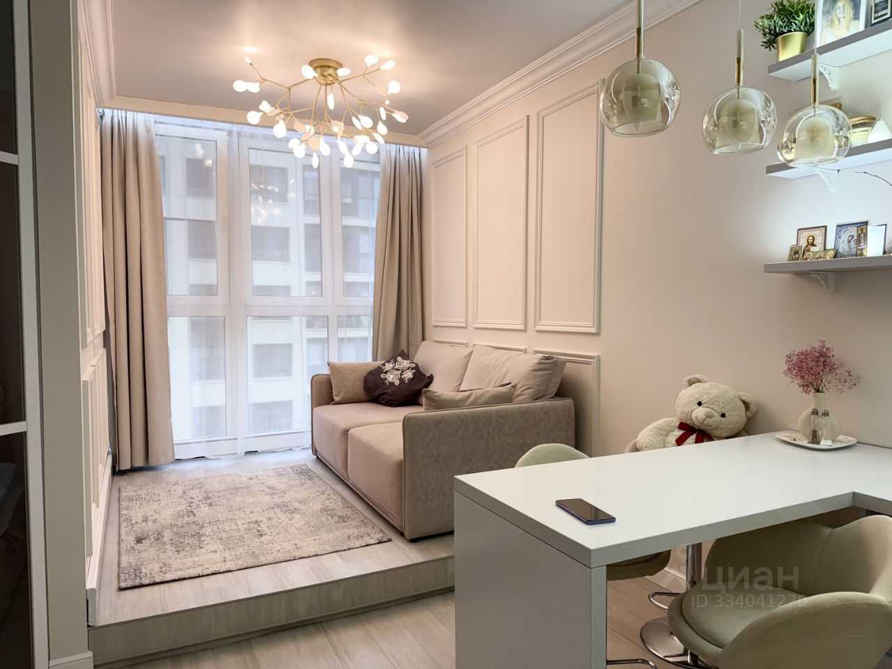 1-комнатная квартира, 34,3 м²