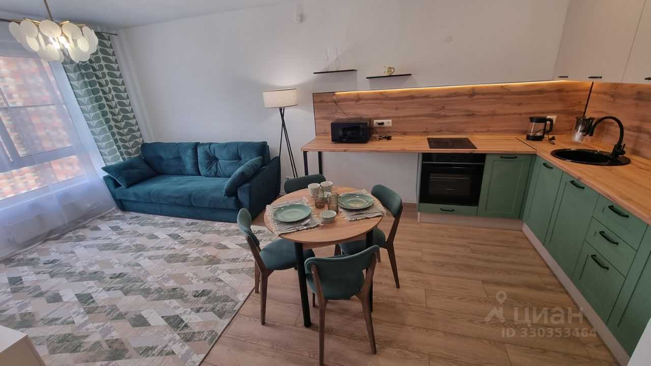 1-комнатная квартира, 39,5 м²