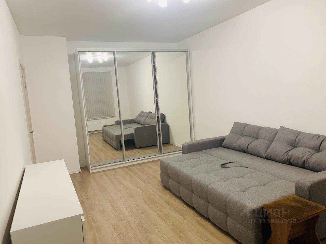 1-комнатная квартира, 39,8 м²