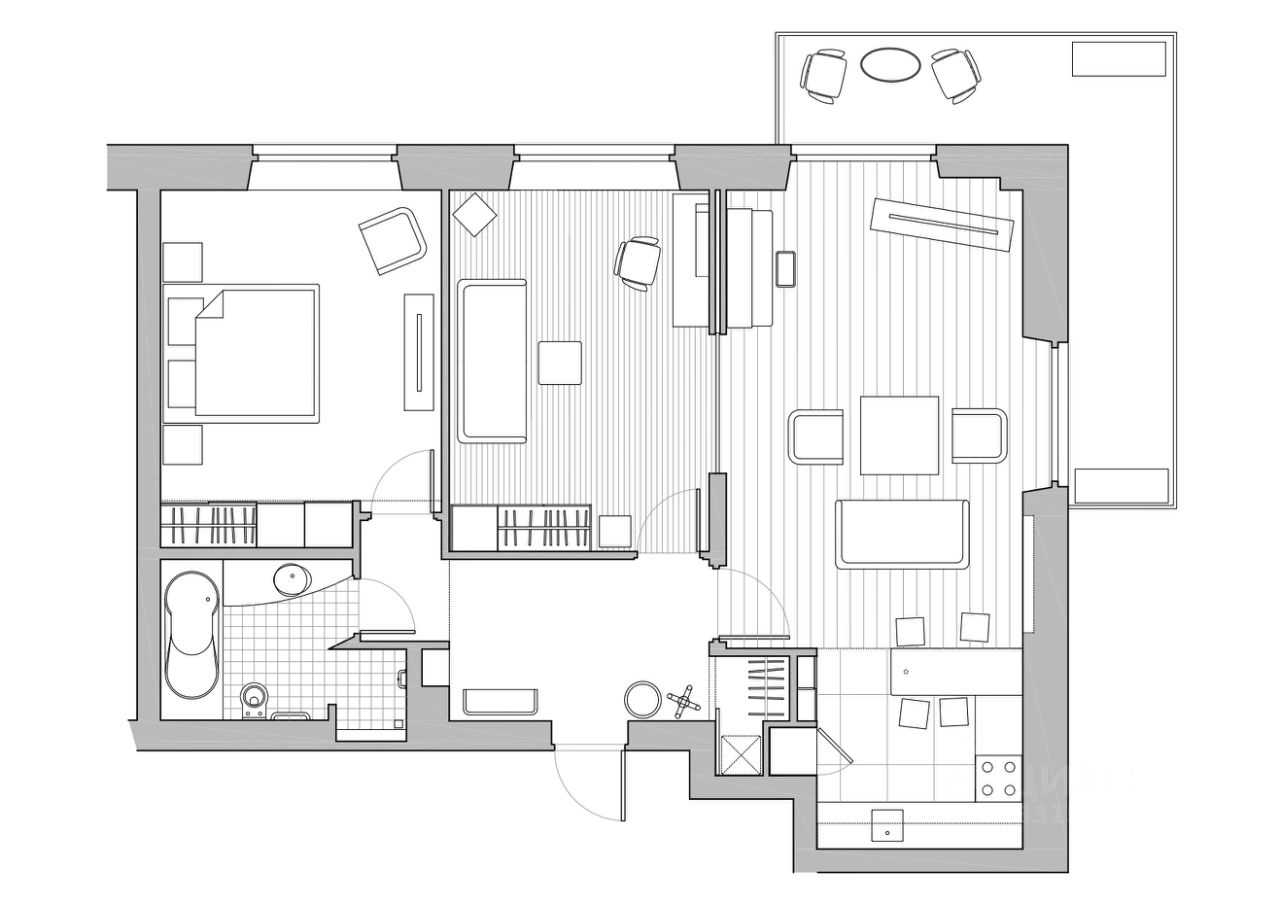 3-комнатная квартира, 78 м²