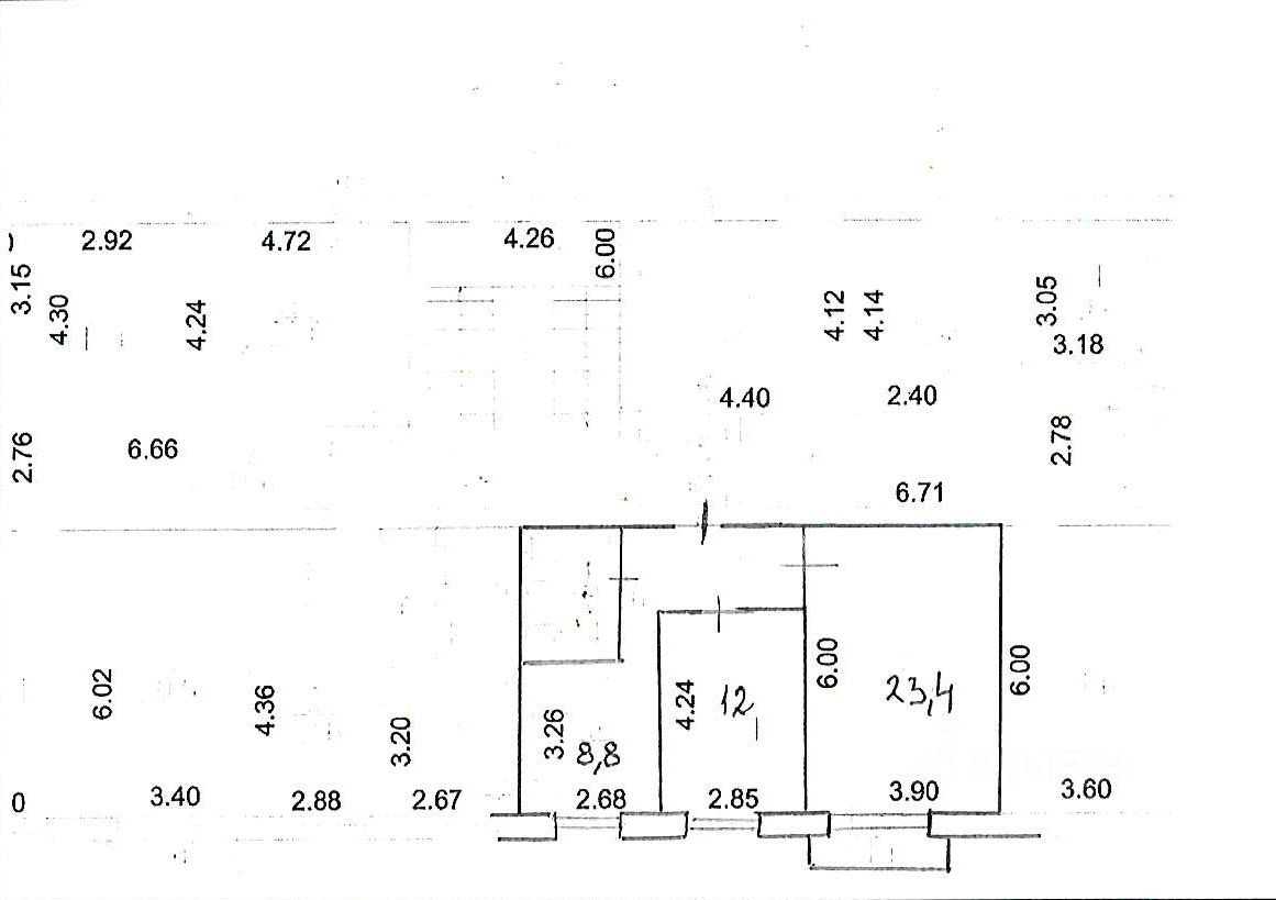 2-комнатная квартира, 55 м²