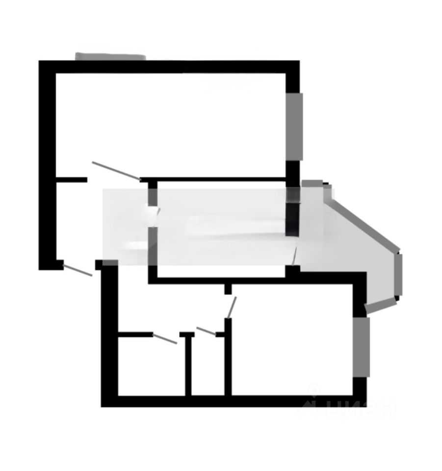2-комнатная квартира, 60 м² — фотография 2