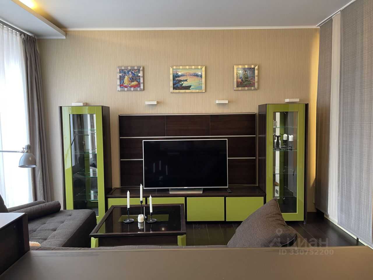 1-комнатная квартира, 46,6 м²