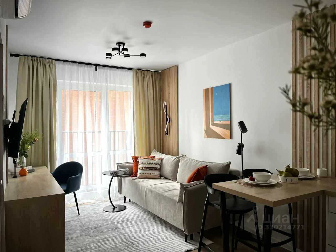 1-комнатная квартира, 31,6 м²