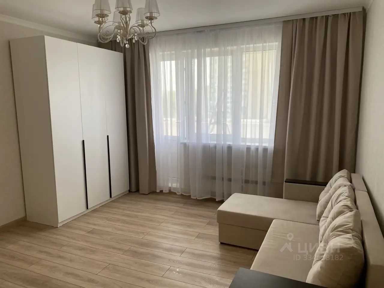 1-комнатная квартира, 38,8 м²