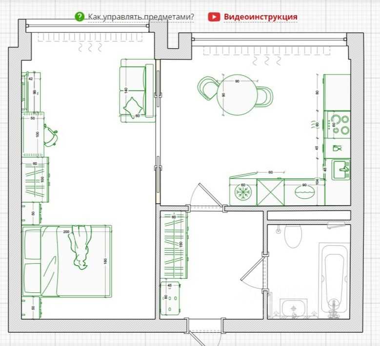 1-комнатная квартира, 40,4 м² — фотография 2