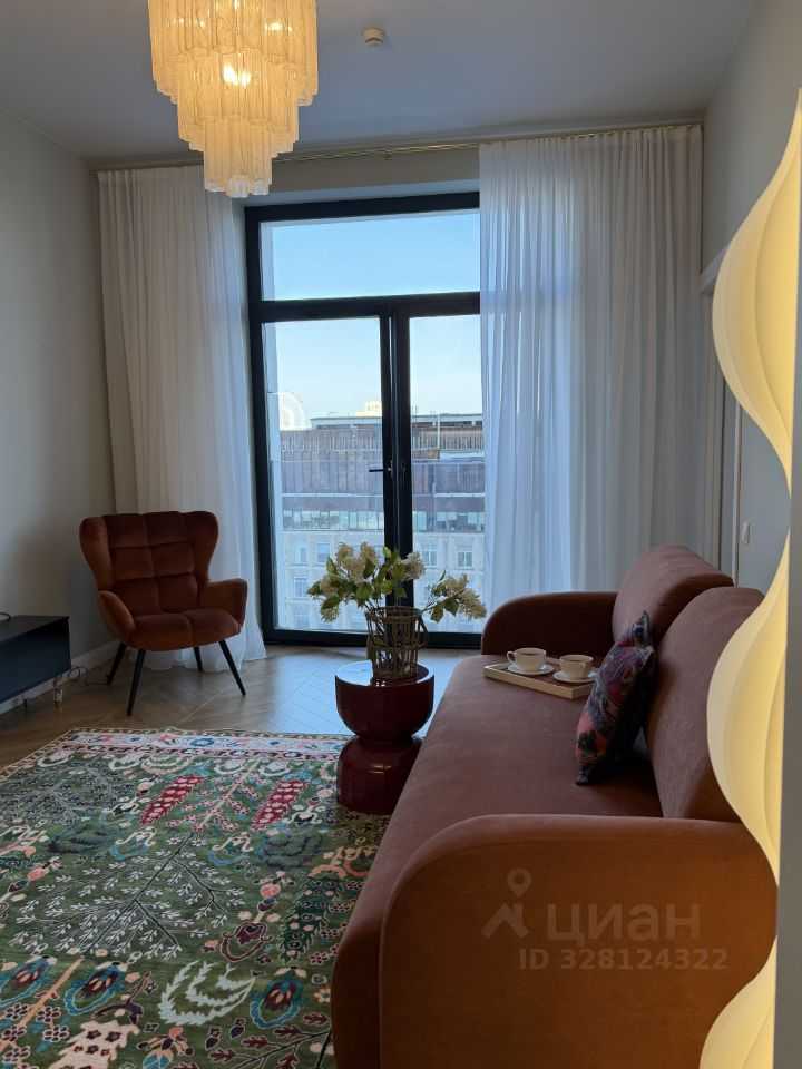 1-комнатная квартира, 46 м²