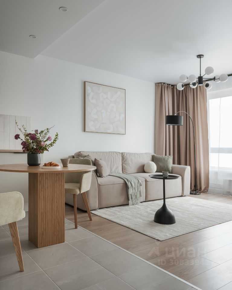 1-комнатная квартира, 39,4 м²