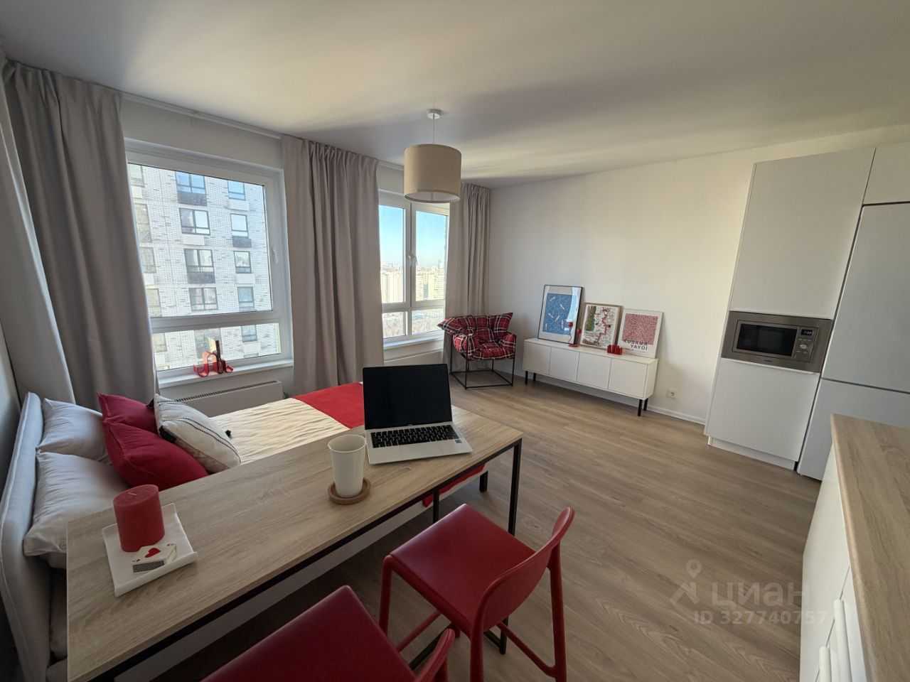 1-комнатная квартира, 27,5 м²