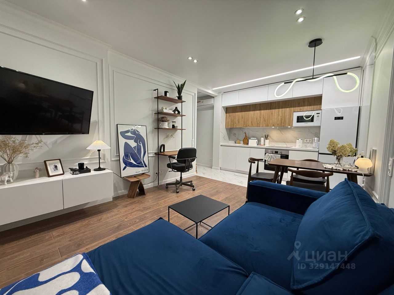 2-комнатная квартира, 61 м²