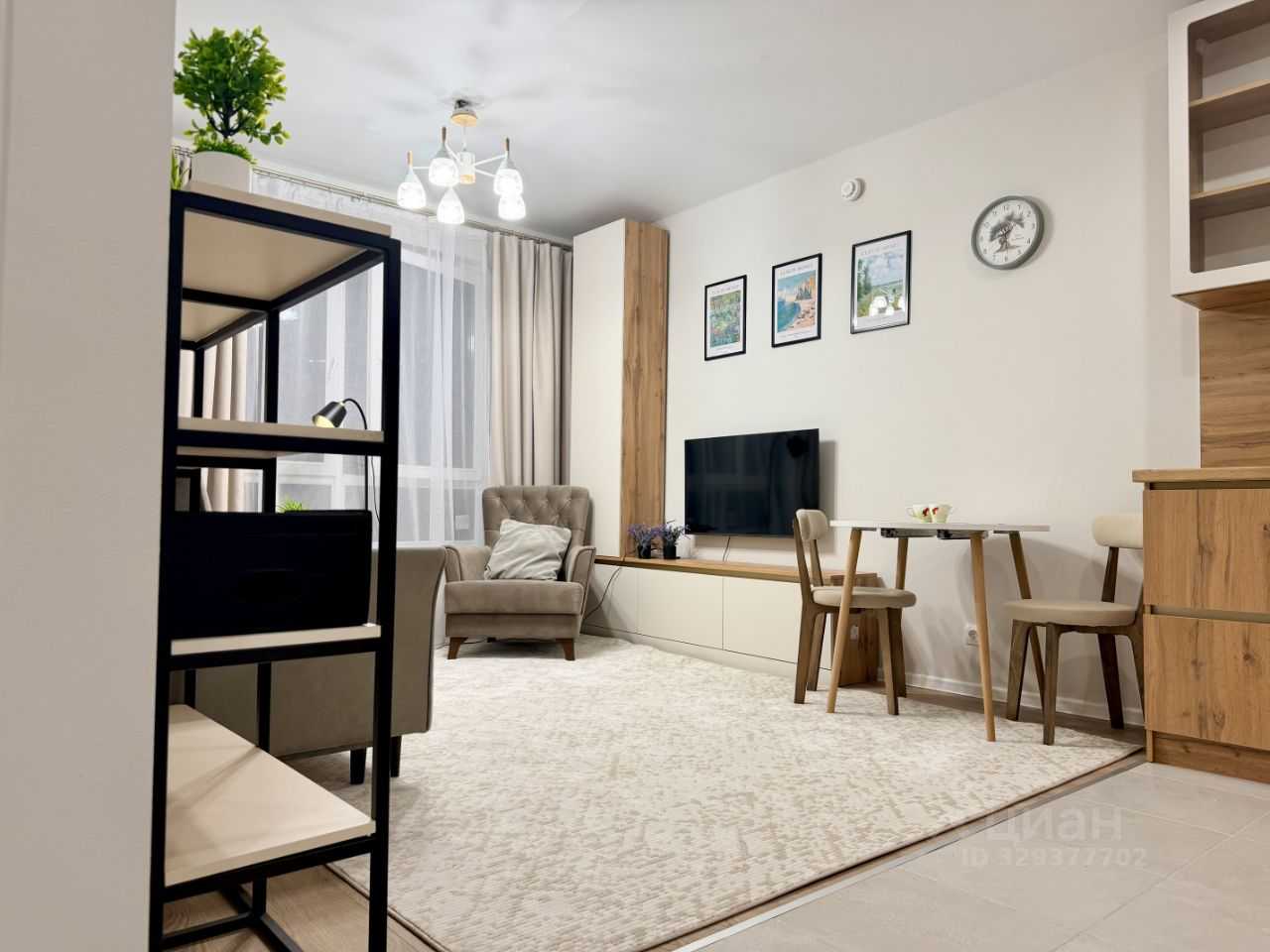 1-комнатная квартира, 39,5 м²