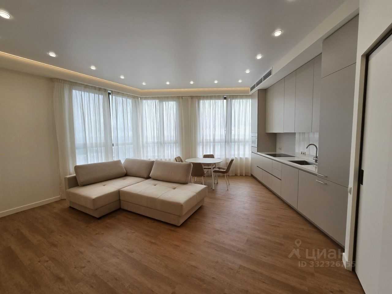 2-комнатная квартира, 60,7 м² — фотография 3
