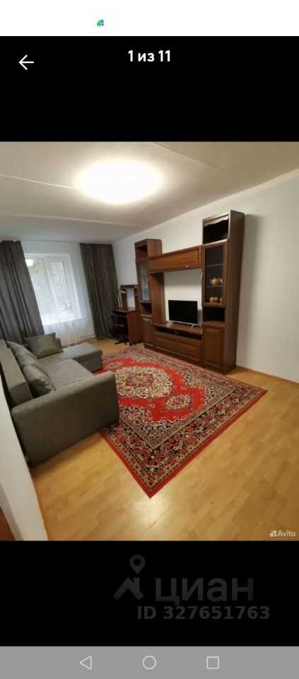1-комнатная квартира, 37,1 м²