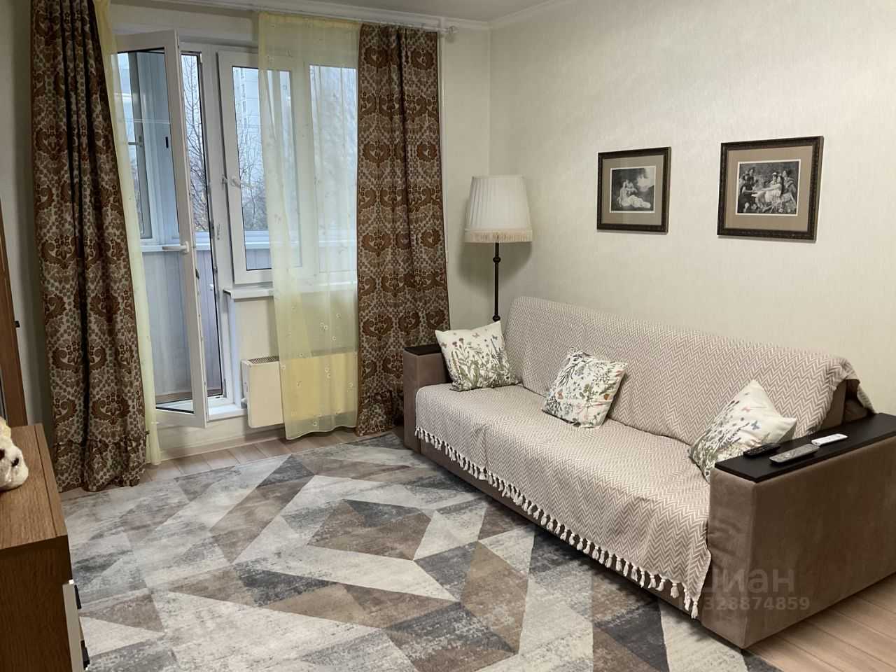 1-комнатная квартира, 39,1 м²