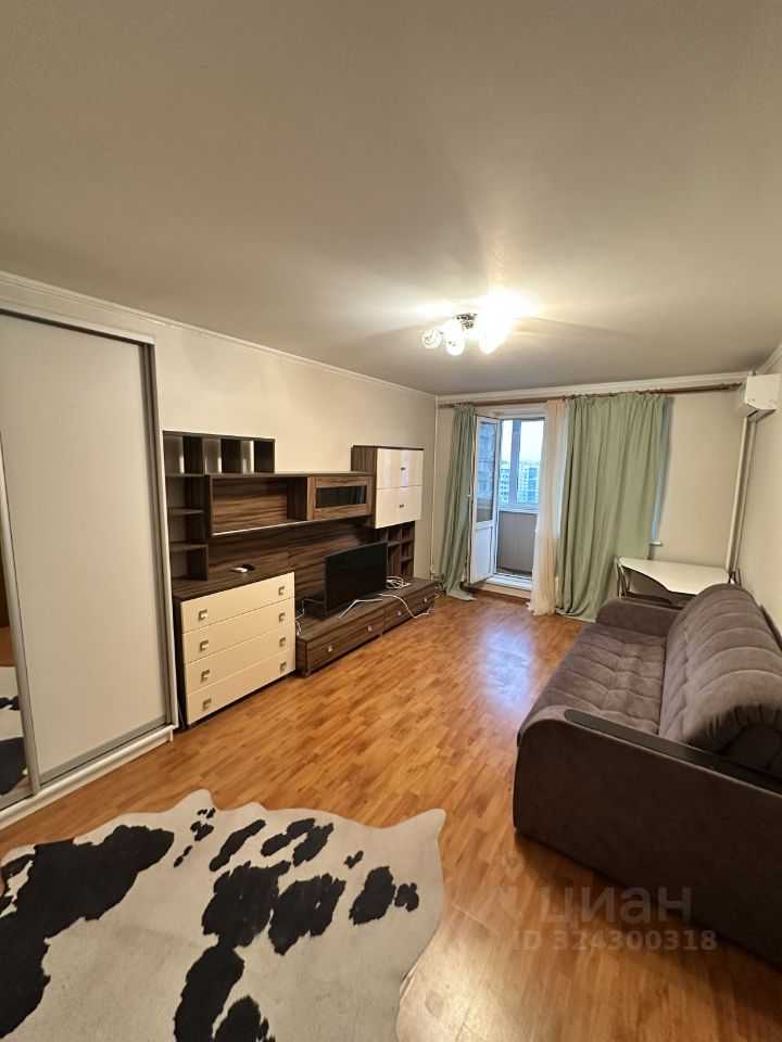 1-комнатная квартира, 38,4 м²