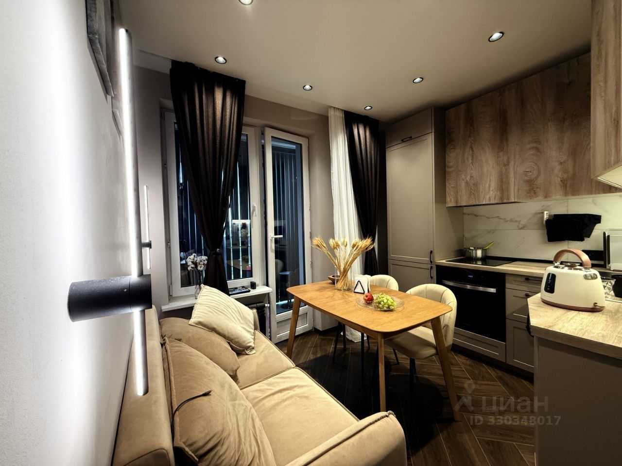 1-комнатная квартира, 33,7 м² — фотография 2