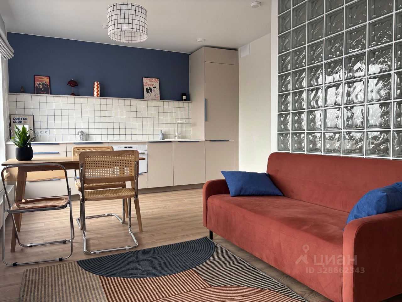 1-комнатная квартира, 34 м²