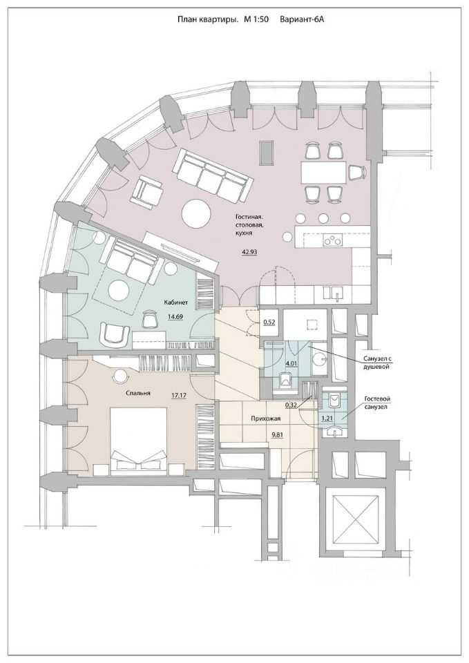 3-комнатная квартира, 86 м²