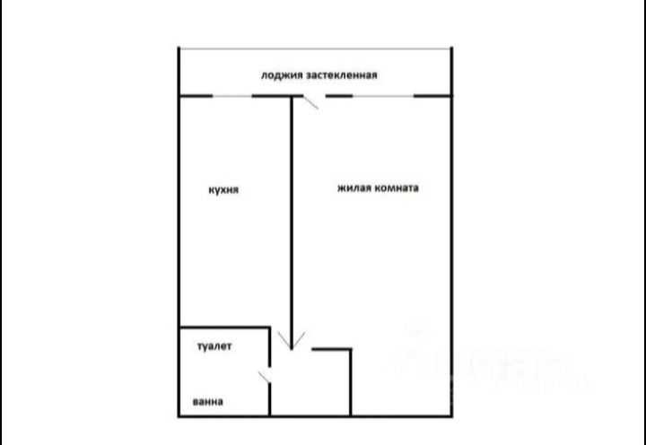 1-комнатная квартира, 40 м² — фотография 2
