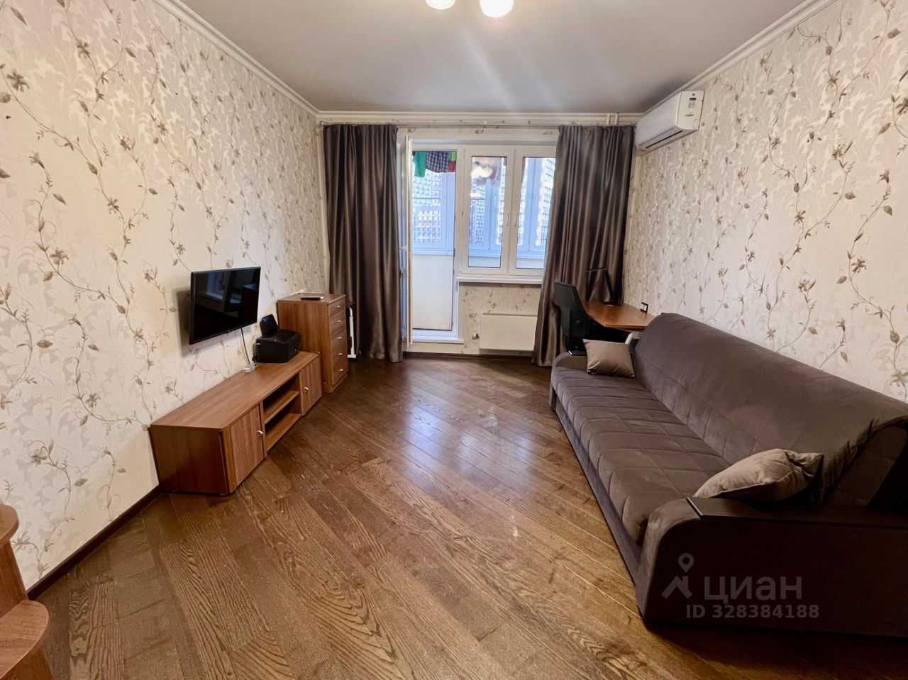 1-комнатная квартира, 36,5 м²