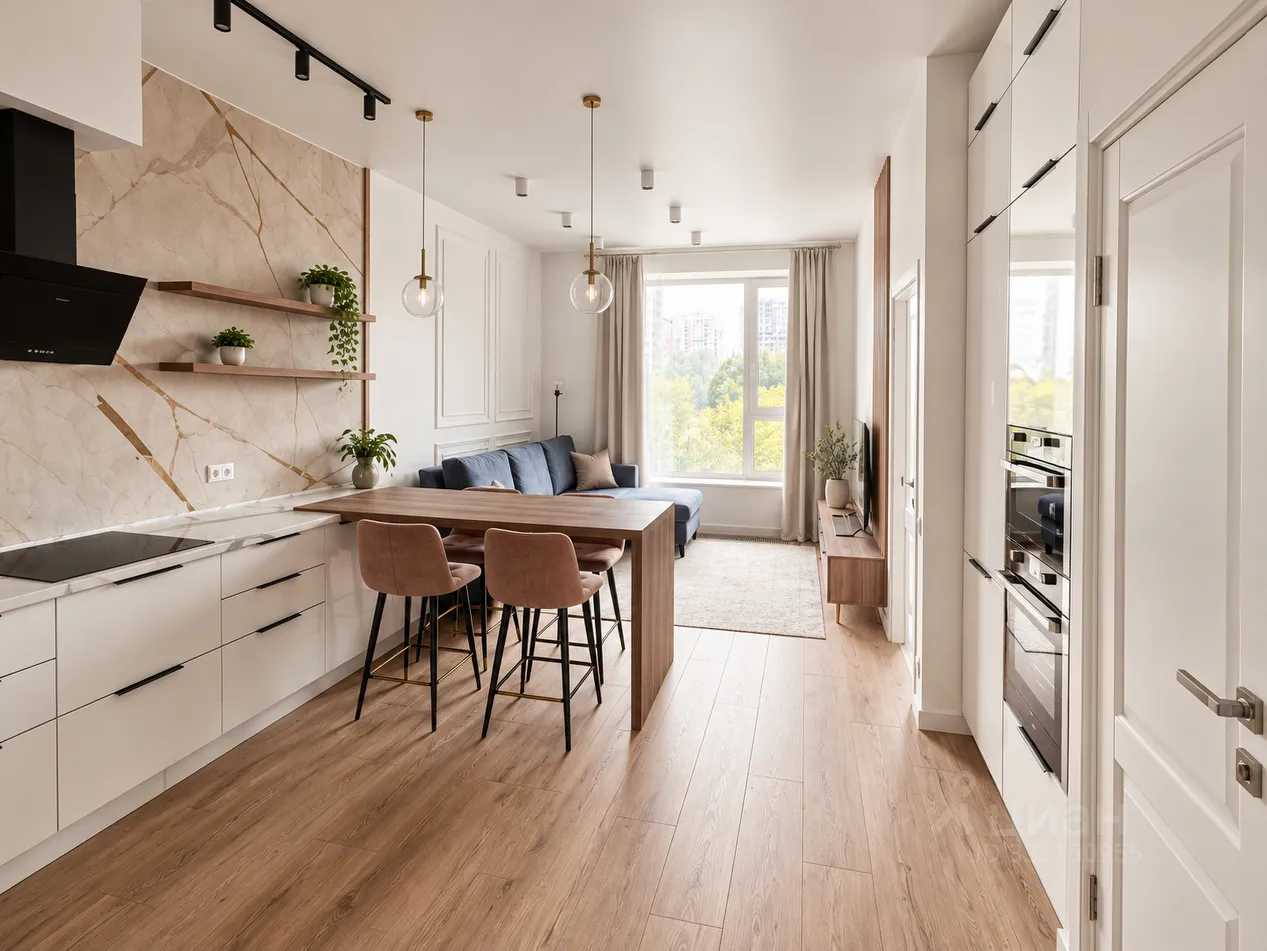 1-комнатная квартира, 45 м² — фотография 2