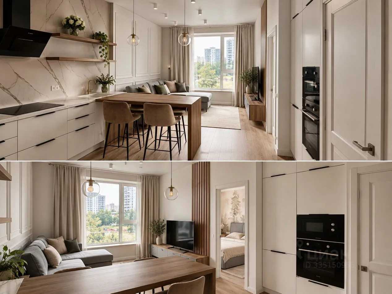 1-комнатная квартира, 45 м² — фотография 3