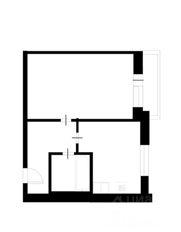 1-комнатная квартира, 39 м² — фотография 3